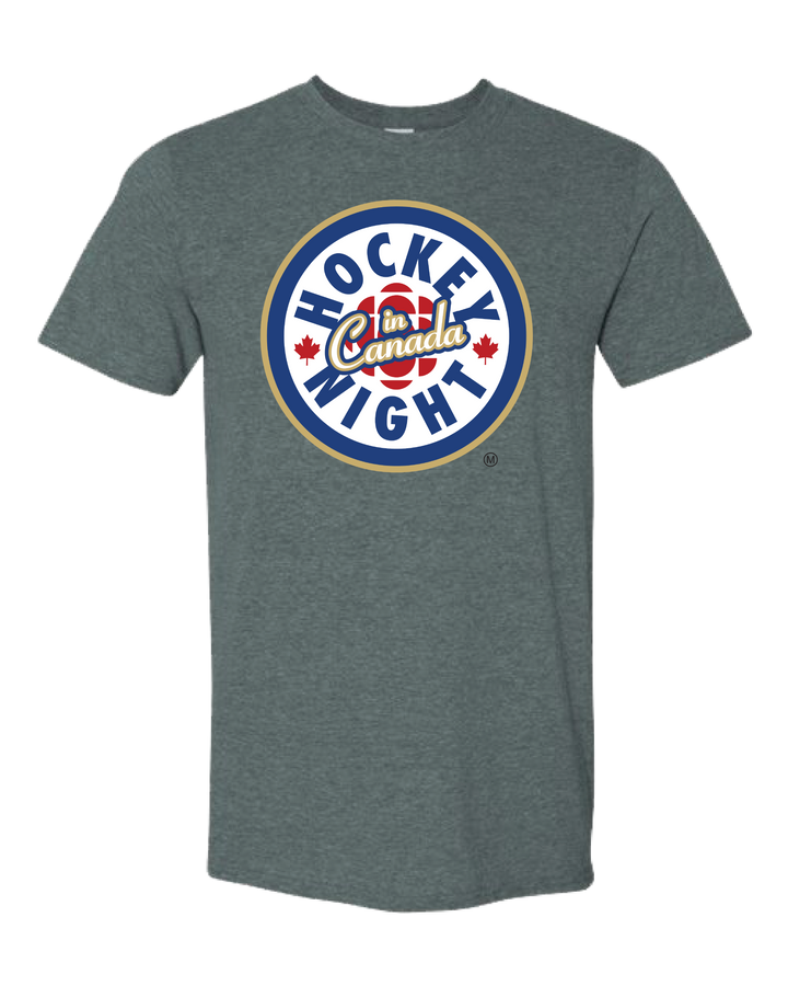 Hockey Night in Canada - 'Modern HNIC' - Adult 7.5 oz. Tee Shirt - Dark Heather