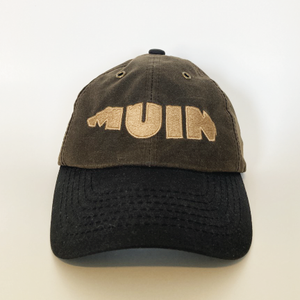 'Fisher's Cap' - Weathered w/Brown Lettering, Brown Stitching, & Black Brim